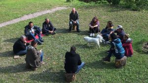 Une journée de business coaching en équipe en plein air avec l'entreprise GIZMO dirigée par Stéphane Saidani, basée à Strasbourg et Mulhouse, Alsace, pour travailler la cohésion et développer l'esprit d'équipe avec JADE AIR, notre formule innovante de coaching d'équipe outdoor.