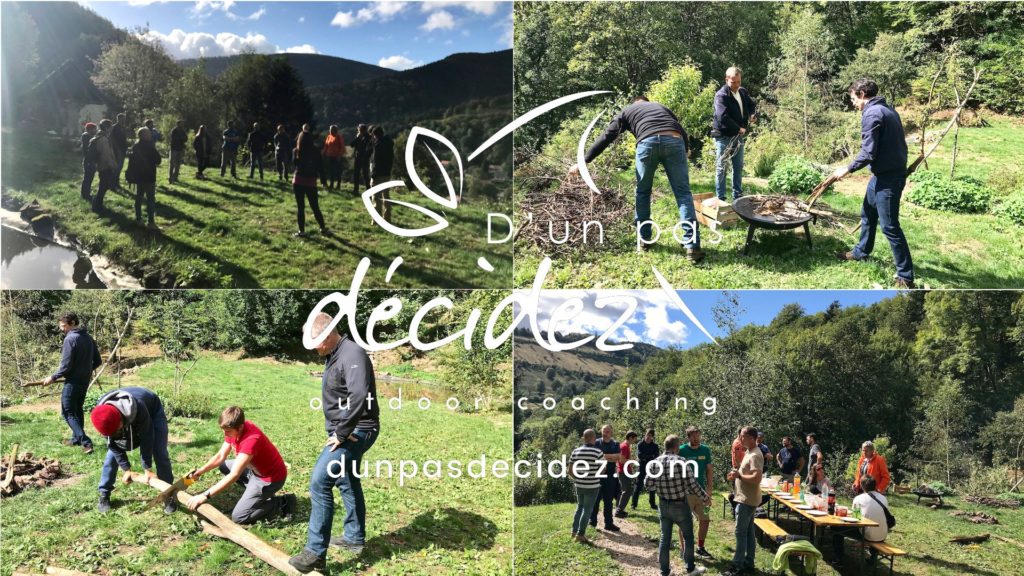 Outdoor Business Coaching avec Réseau Entreprendre Alsace dans le cadre du lancement du Club 13 des Lauréats.