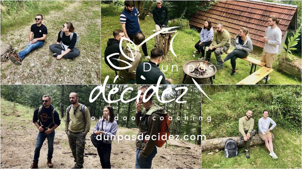 La startup HopLunch en Alsace bénéficie d'un accompagnement outdoor business coaching avec D'un pas Décidez