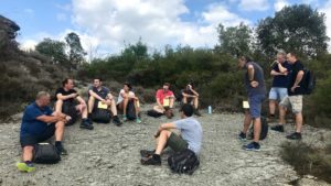 L'ExCo de l'entreprise BIHR bénéficie d'un accompagnement outdoor business coaching en Espagne avec D'un pas Décidez