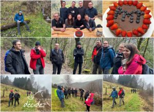 L'équipe PMT de l'entreprise OCTAPHARMA bénéficie d'un accompagnement outdoor business coaching avec D'un pas Décidez