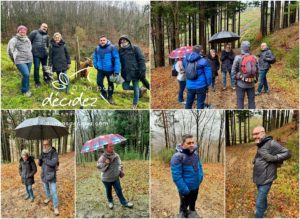 Le CODIR de Pôle Habitat Alsace Colmar bénéficie d'un accompagnement outdoor business coaching avec D'un pas Décidez