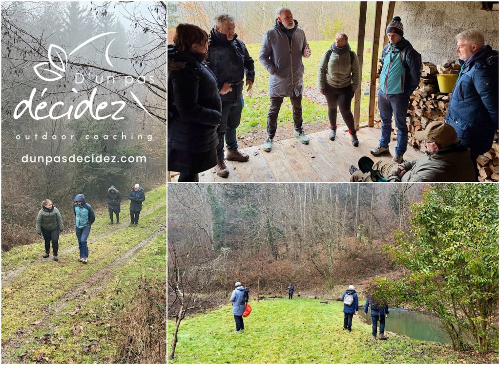 Le CODIR de l'entreprise SIEHR bénéficie d'un accompagnement Outdoor Business Coaching avec D'un pas Décidez !