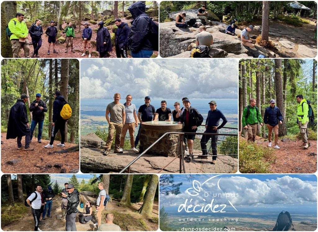 L'outdoor business coaching avec D'un pas Décidez permet d'accompagner efficacement les entreprises en Alsace comme le COMEX de la startup Chargemap !